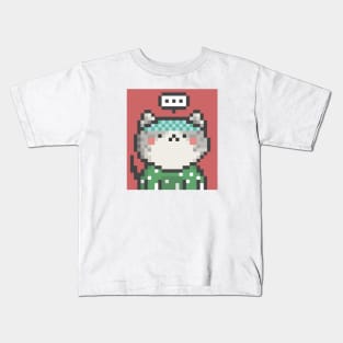 Pixel Cat 158 Kids T-Shirt